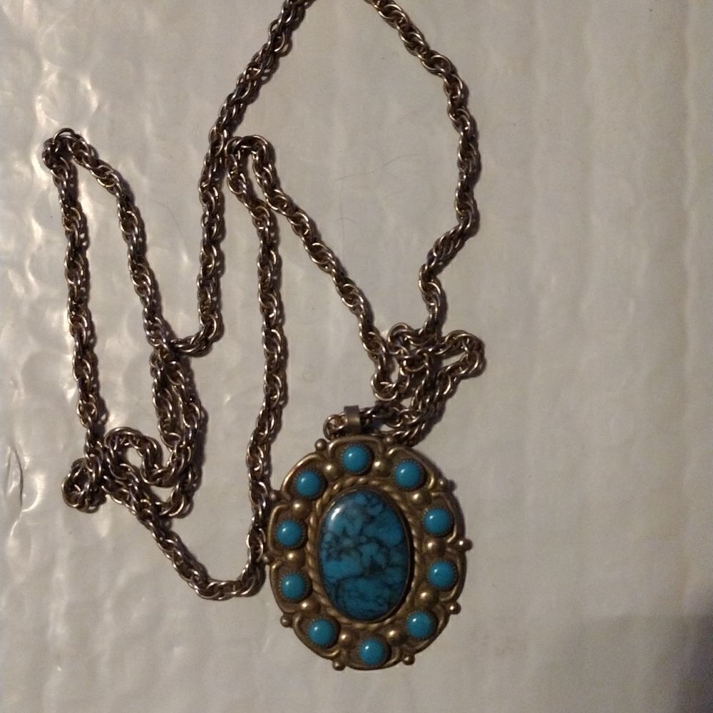 Vintage Nickel Silver Bell necklace